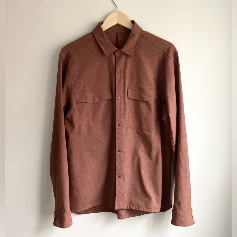 Lululemon Airing Easy Overshirt Long Sleeve Button Down Shirt